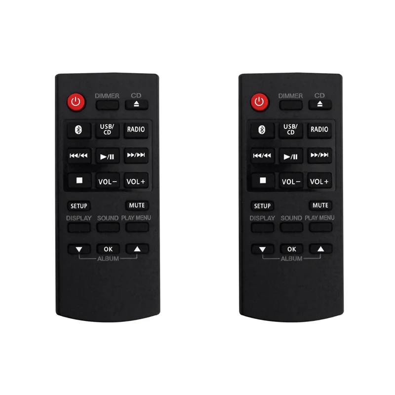B04B-2X N2QAYB000984 Replaced Remote For Panasonic CD Stereo Sub SA-PM250 SC-PM250 SC-PM600 SC-UX104 SC-HC200 SC-HC200