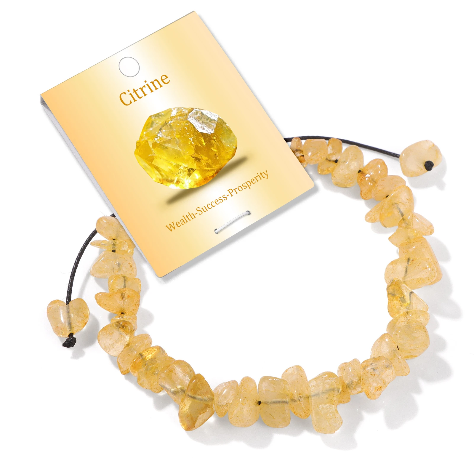 AliExpress Rainagem Citrine Gravel Stone Bracelet Natural Amethysts Lapis Lazuli Stone Bead Weave Rope Bangle Handmade Healing Jewelry Gift