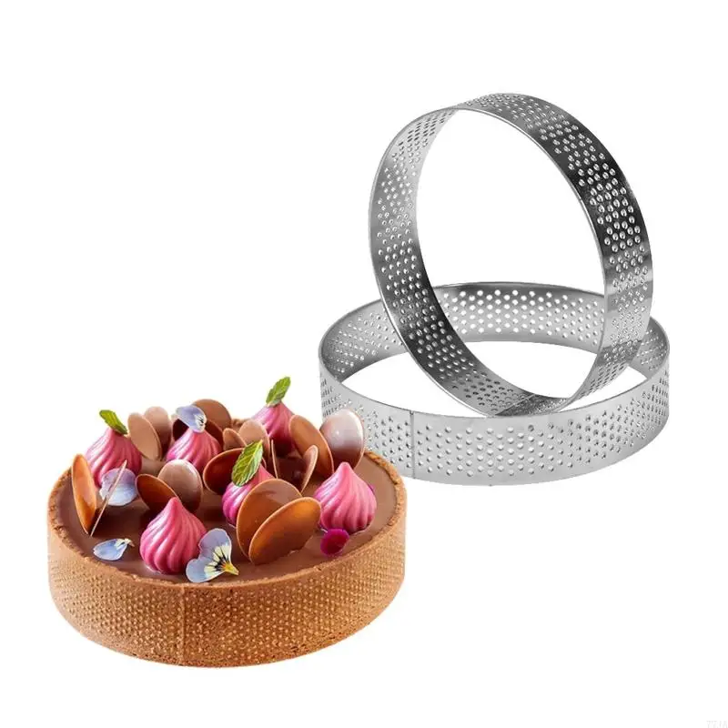 77JA Round Rings Cake Cake Mold Mould Mitry Gadget Material Stafless Steel