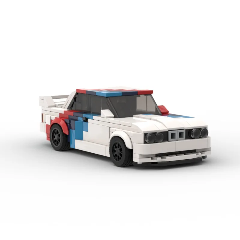 Bouwstenen modelauto, snelheidsserie, E30 M3 racewagen, voor jongensgeschenken, geschenken, woondecoratie, ornamenten, kinderspeelgoed