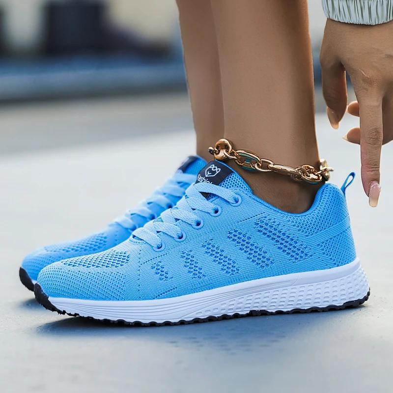 Women Sneakers Lightweight Breathable Running Shoes for Women Outdoor Comfortable Mesh Shoes Slip on Walking Sport Shoes Tenis