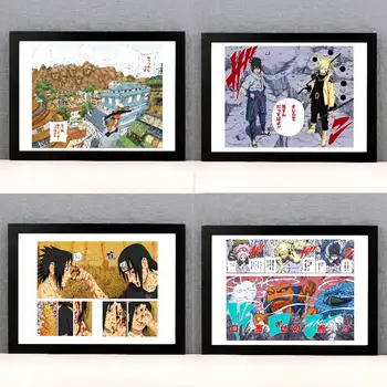 Japonské horké prodejní anime Naruto plátno plakát bezrámový e-sporty pokoj zeď ložnice noční pozadí dekorace malba jádro 10 nejlepší prodej plakát s Narutem - №7