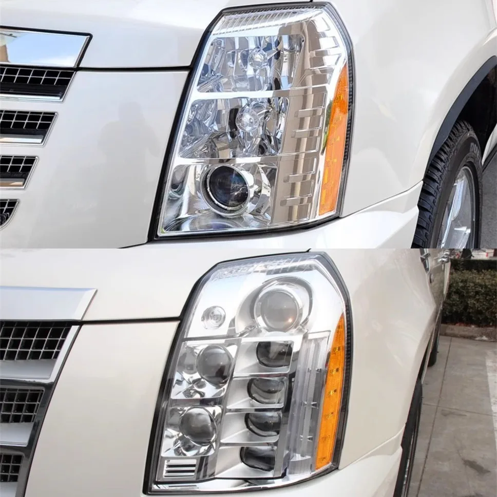 For Cadillac Escalade 2006 2007 2008 2009 2010 2011 2012 2013 Front Headlights Shell Transparent Covers Car Accessories