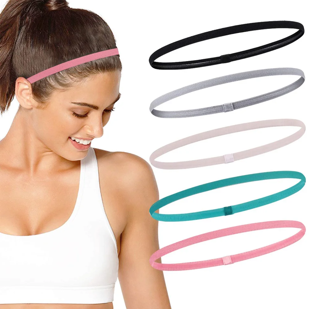 

Fitness Stretch Sports Yoga Hairband Headband For Men Sport Running Fitness Headbands Elastic Anti-slip Sweatband Gym Headbands