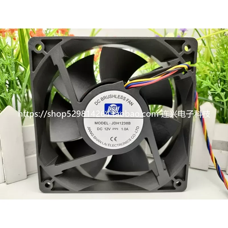 for JSL JDH1238B 12V 1.0A 4-Wire Dryer Fan 120x120x38mm 12CM Cooling Blower