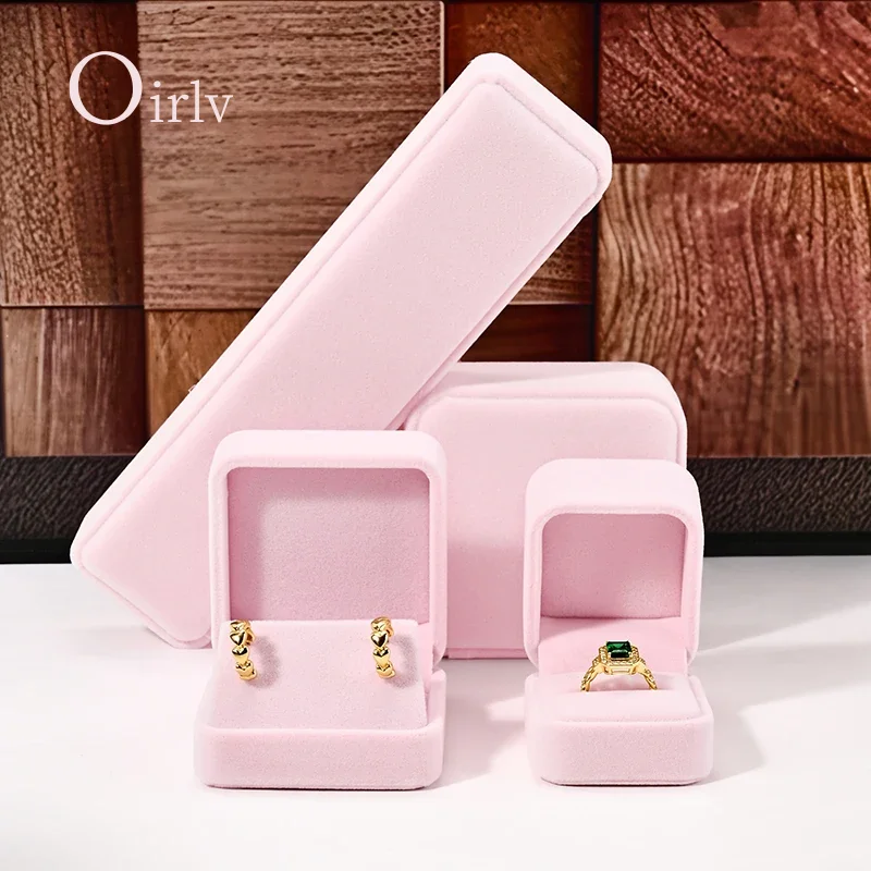 

Pink Jewelry Box Set: Luxurious & Versatile, Perfect for Ring, Earring & Necklace Storage, Ideal for Gifts & Daily Use Organizer