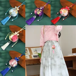 Flower Pattern Sachet Dragon Boat Festival Brocade Pocket Ethnic Style Jewelry Bags Chinese Style Pouch Purse Blessing Bag
