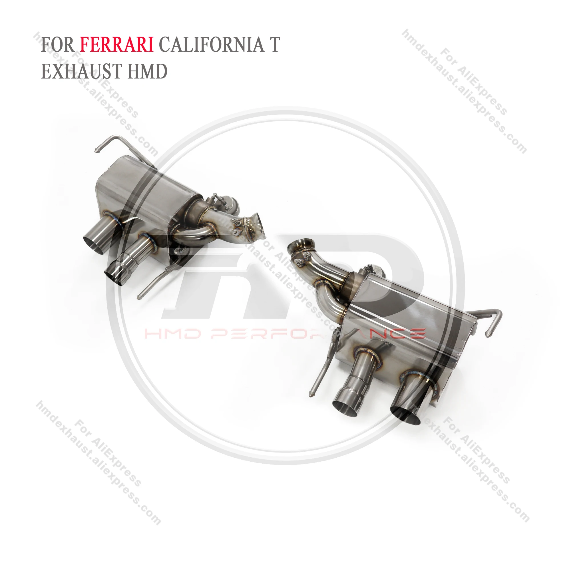 HMD Stainless Steel Exhaust System Performance Catback is Suitable for Ferrari California T Car Valve Muffler