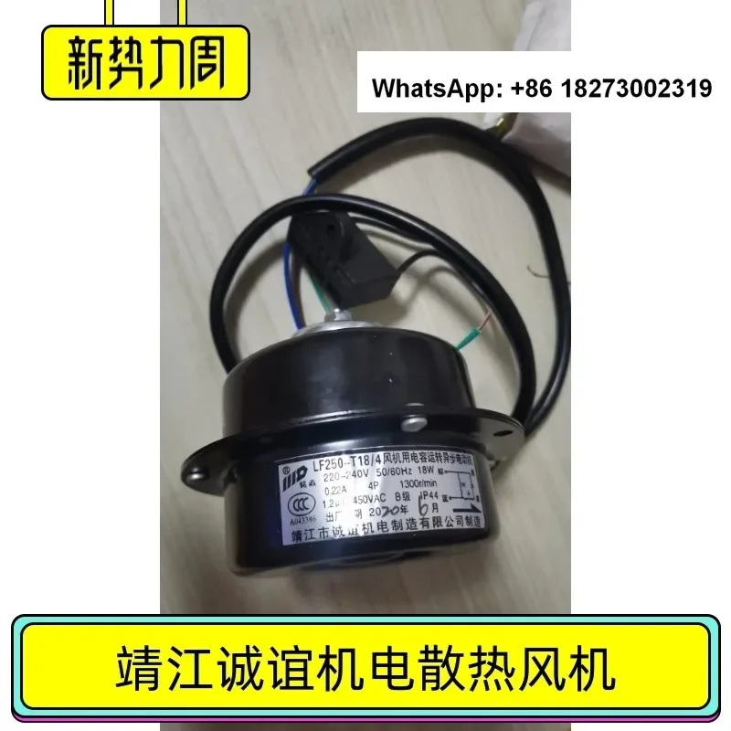 LF250-T18/4 fan 18W capacitor operation motor for commercial refrigeration cabinet motor