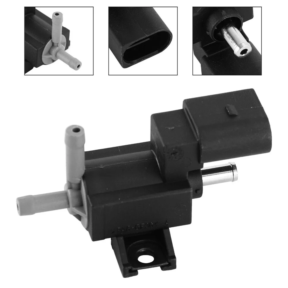 Black for Turbo Boost Valve Turbocharger Control Valve Factory Specifications Easy Installation Stable Characteristics
