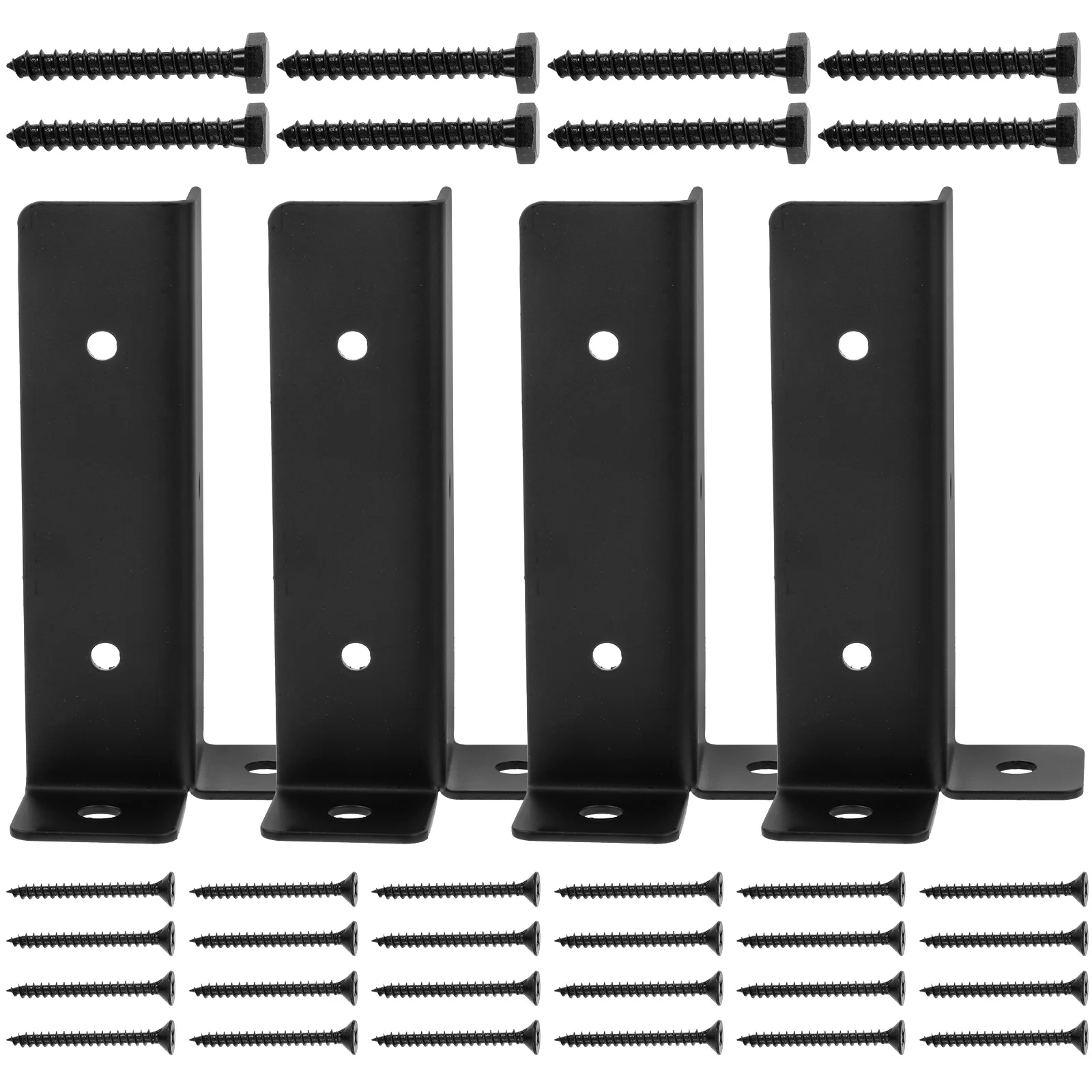 

1 set Mailbox Protector Post Protector Firm Iron PostBracket for Deck Fence Railing WoodMailboxPostCover Postal Box Base