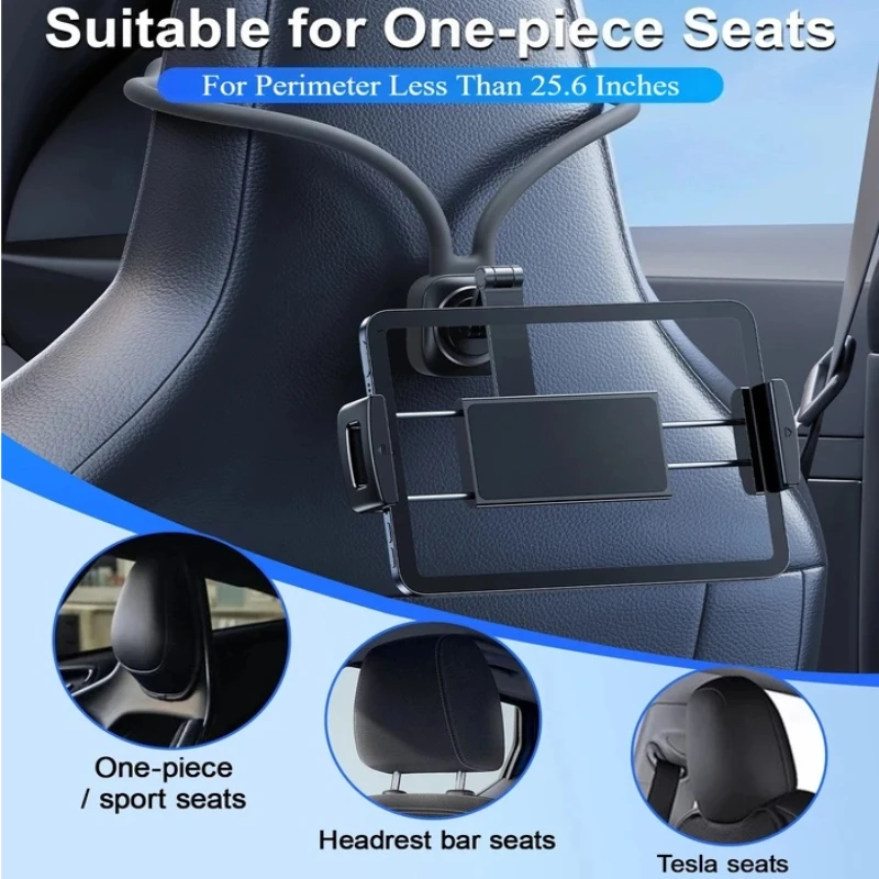 Multifunctional Car Seatback Tablet Holder 360 Degree Rotatable Adjustable Bracket Universal Car Accessories Fits 4.7 To 13 Inch