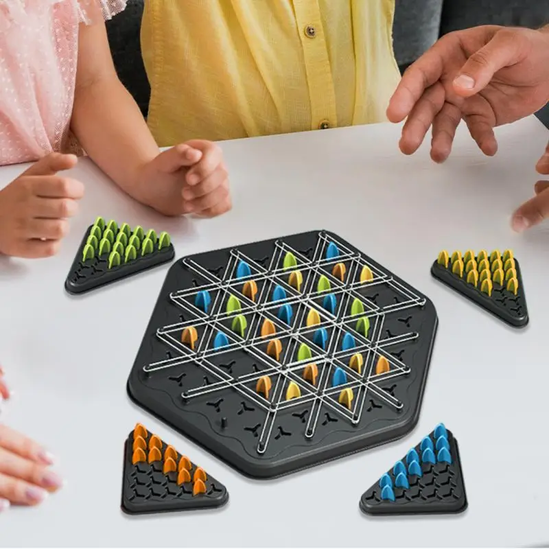 Chain Triangle Game Brain Teaser Strategy Puzzle Triangle Chess Desktop Game Parent-Child Interaction Exercise Thinking Toys