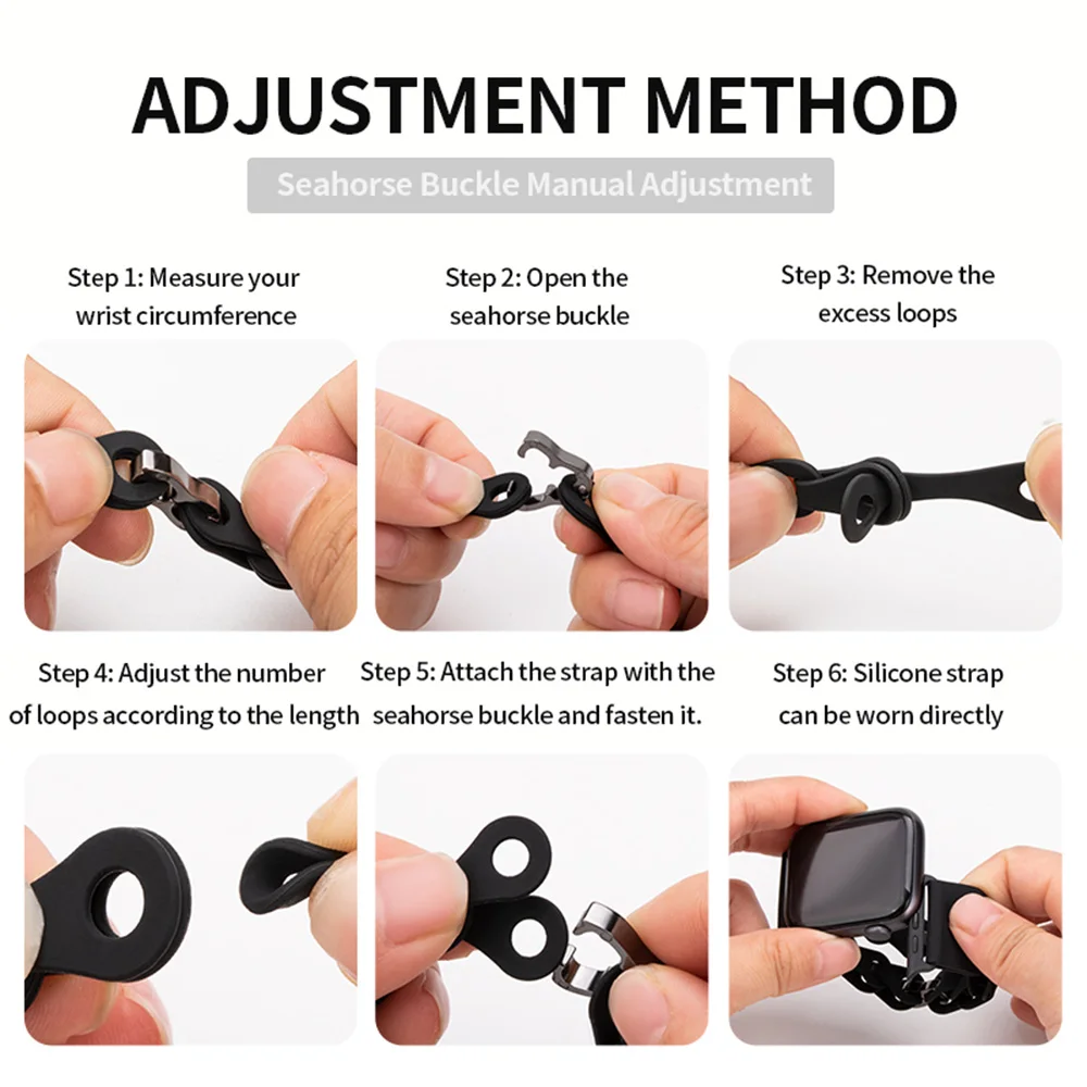 Correa de enlace de silicona para Apple Watch band 44 mm 40mm ultra-2 49 45mm 41 38mm 42 pulsera doble Tour para la serie 9 8 7 6 5 4 3 se