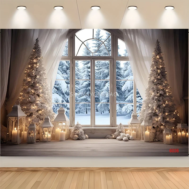 Merry Christmas Day Gift Photography Backdrops Props Indoor Decoration Winter Wonderful Xmas Eve New Year Background RD-11 image 2