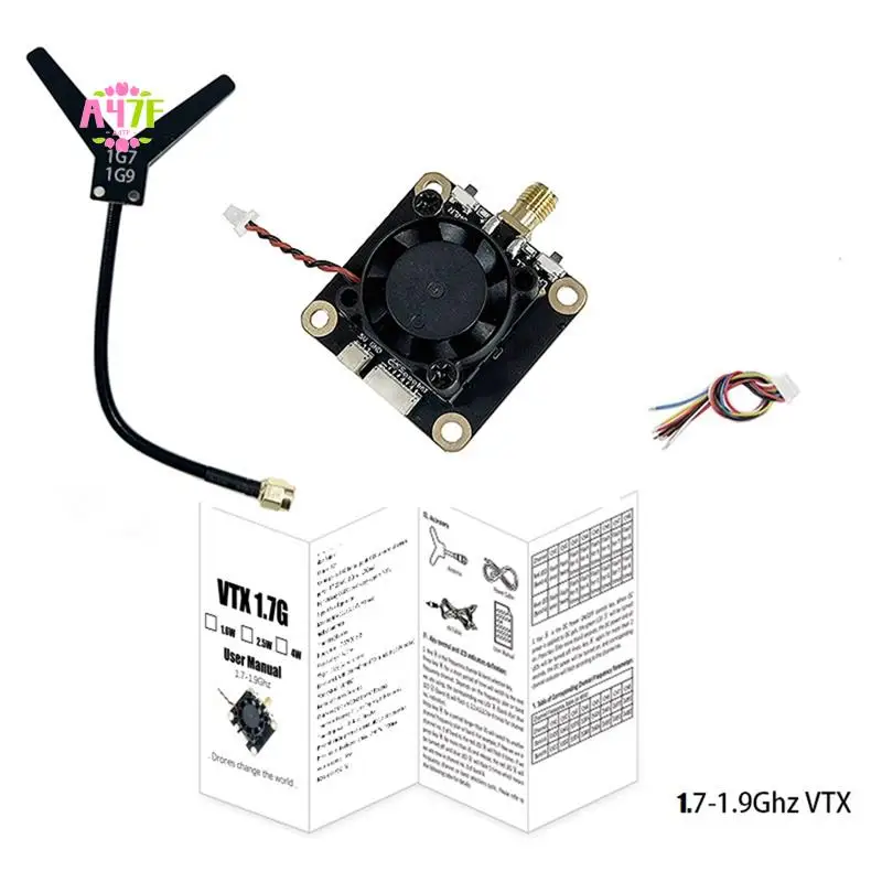 

A47F-1.7G-1.9G 1.6W FPV VTX 8CH FPV Video Transmitter Module PAL/NTSC For Fatshark Skyzone FPV Goggles