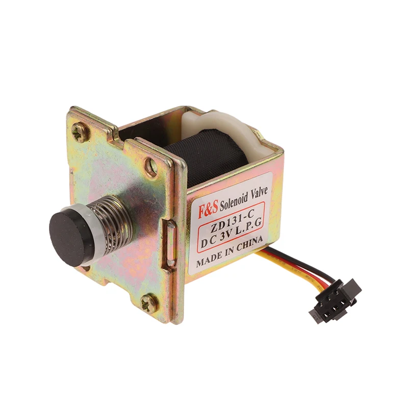 1 Buah Katup Solenoid Pemanas Air Gas ZD131-C Logam DC 3V Katup Solenoid Self-Priming untuk Aksesori Pemanas Listrik dengan Benang