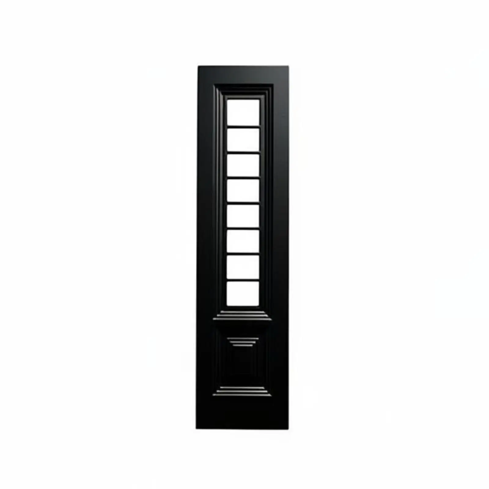 Miniature Window Frame PLA European Style Dollhouse Wall Decor Slim Arch Window Ornament for Mini Scene Layout