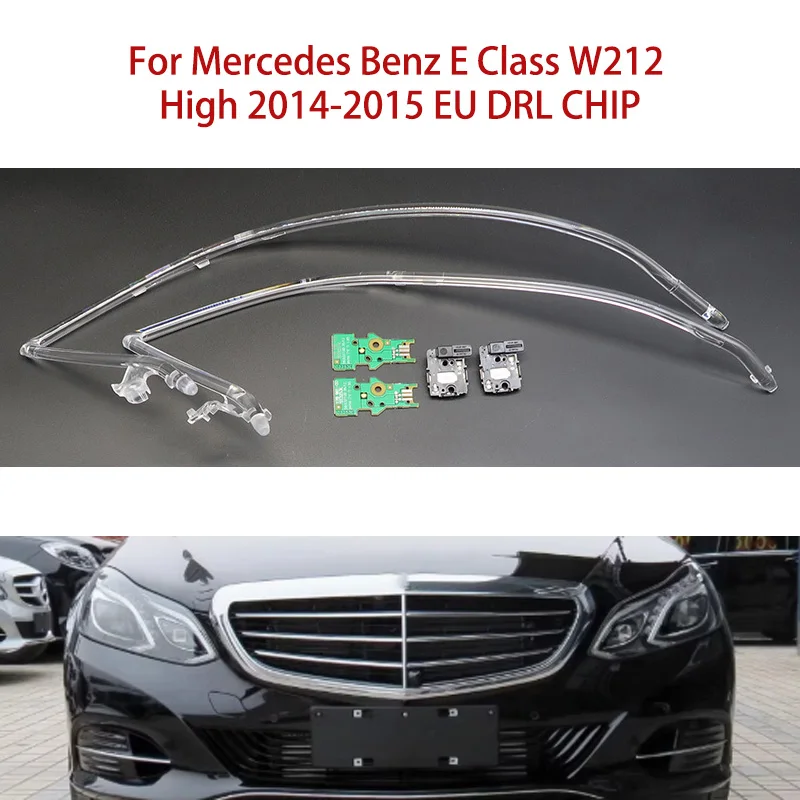 

Tube White Car Headlight DRL CHIP Angel Eye For Mercedes Benz Ballast E-Class W2123 2014-2015 LED European Daytime Running Light
