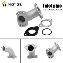 ZS MOTOS Intake Manifold Carburetor Carb VM22/PZ19/PZ26 Carburetor Interface Intake Manifold Adapter Carburetor Accessories