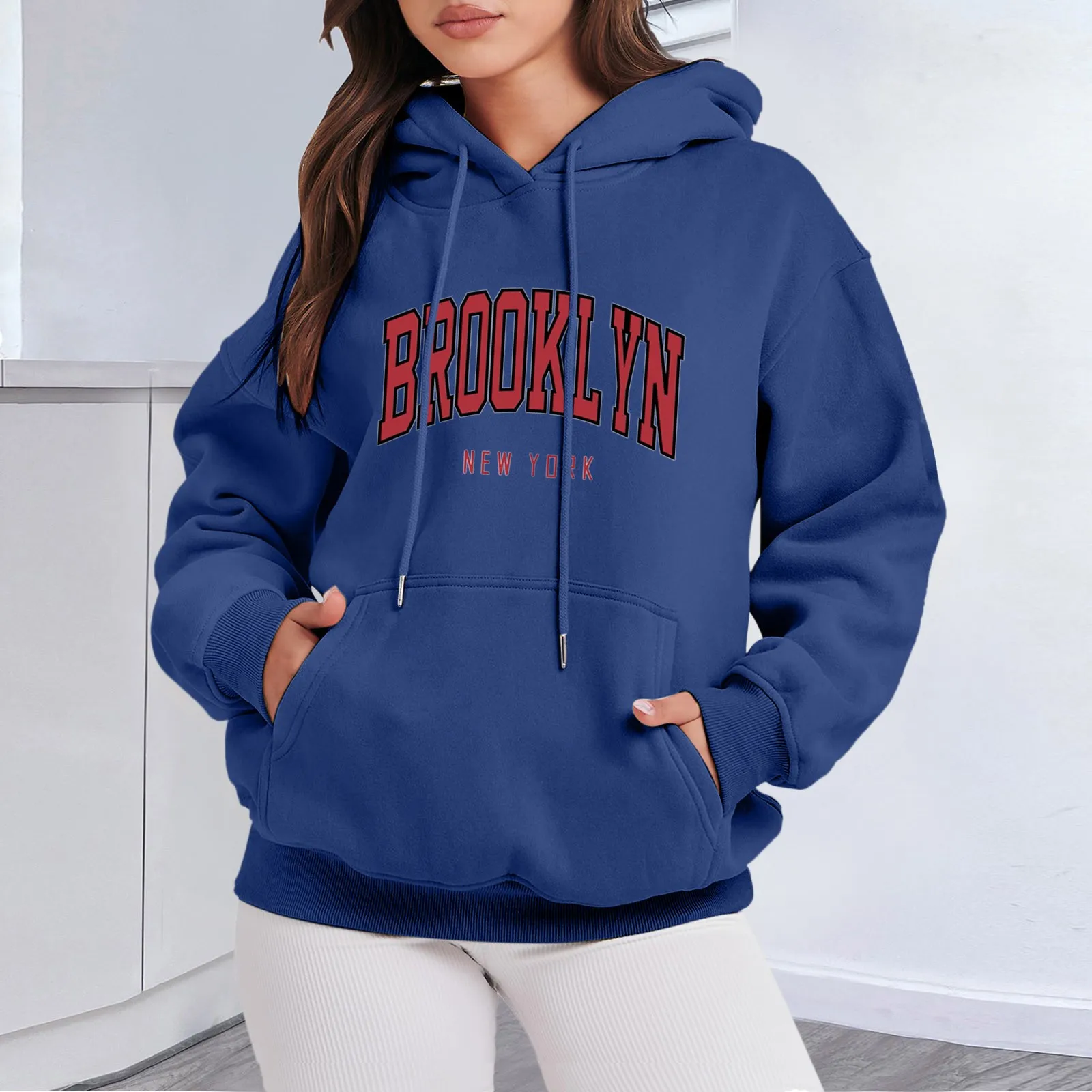 Frauen Hoodies übergroße Harajuku Letter Print Sweatshirts Winter Herbst Kapuze Pullover Pullover sportliche Herbst Pullover Mantel