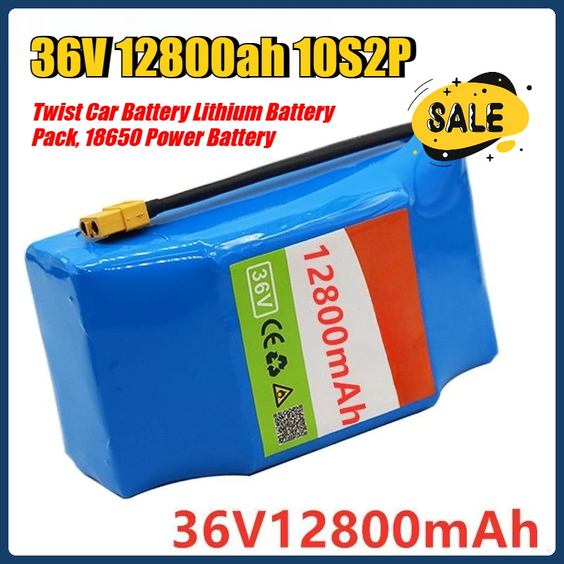 

36V 12800ah 10S2P Twist Car Battery Lithium Battery Pack, 18650 Power Battery