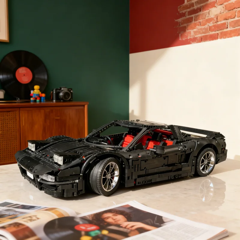 

4070 деталей MOC 90 S Honda NSX: Техническая модель-конструктор, подарок для самостоятельной сборки, креативный коллекционный декор, премиум-класс для взрослых и детей, украшение для стола