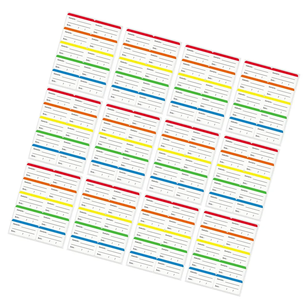 300 قطعة من ملصقات تخزين الطعام القابلة للكتابة، ملصقات تاريخ الطعام، لاصقة قابلة للإزالة، ملصقات ثلاجة المطبخ، ملصقات المطبخ