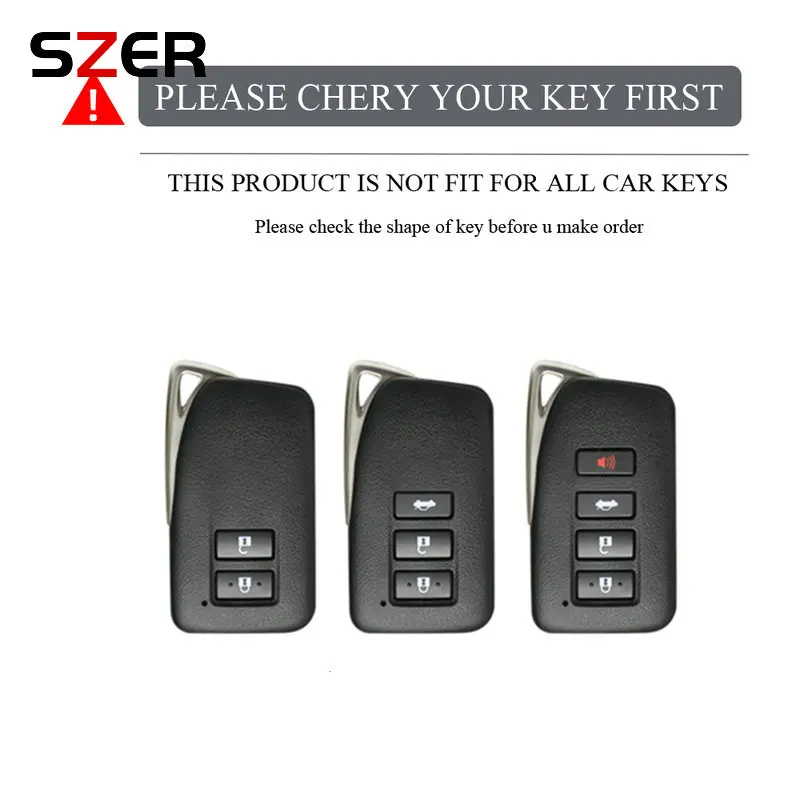 Metal Car Remote Key Case Shell Cover Fob For Lexus NX IS RX ES GX LX LS UX GS 200 260 300 350 NX200 NX300 RX350 ES300 Keyless