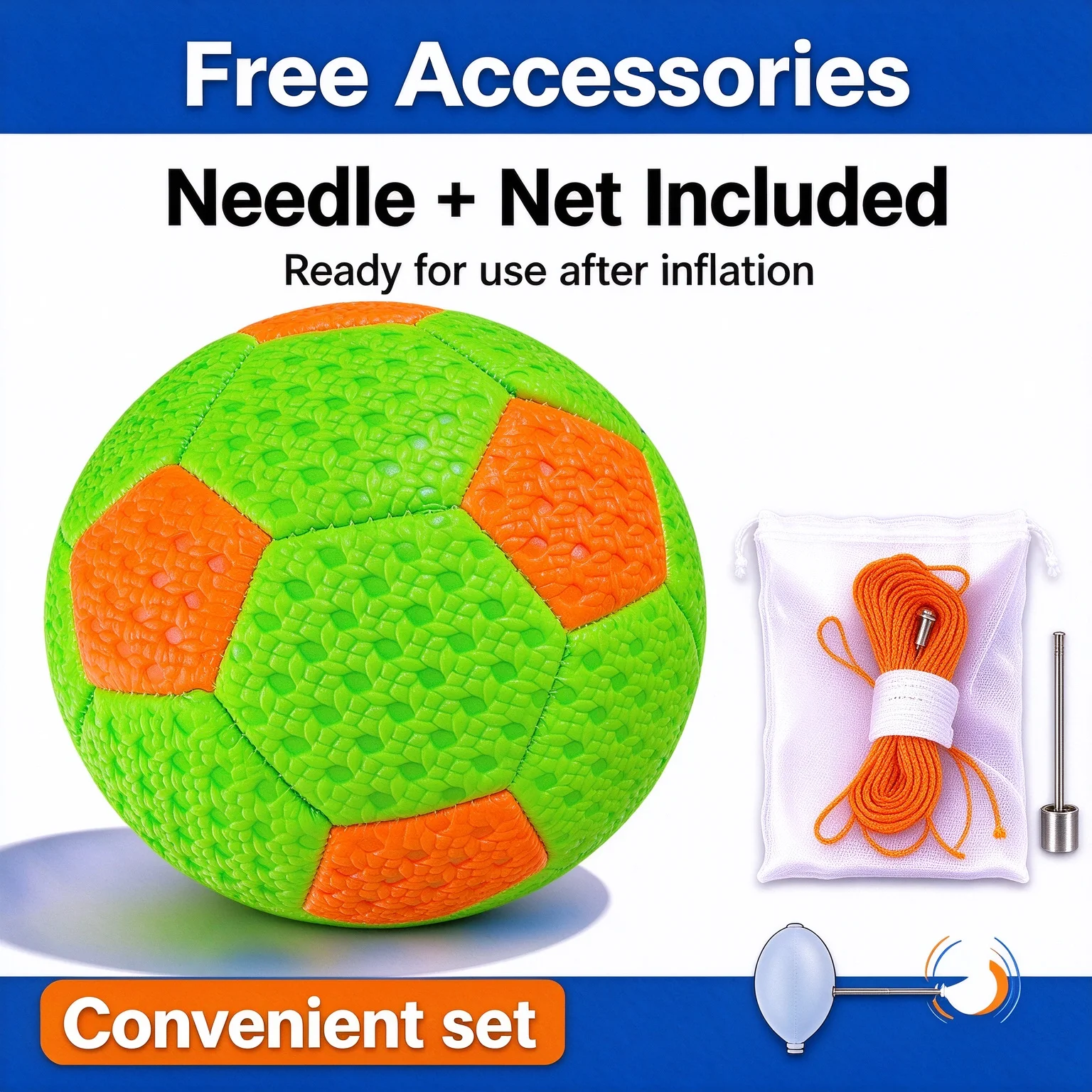 Standard Size 5 Soccer Ball Leakproof Campus Football Wear Resistant New Rubber Soccer Ball Elastic Football view 2