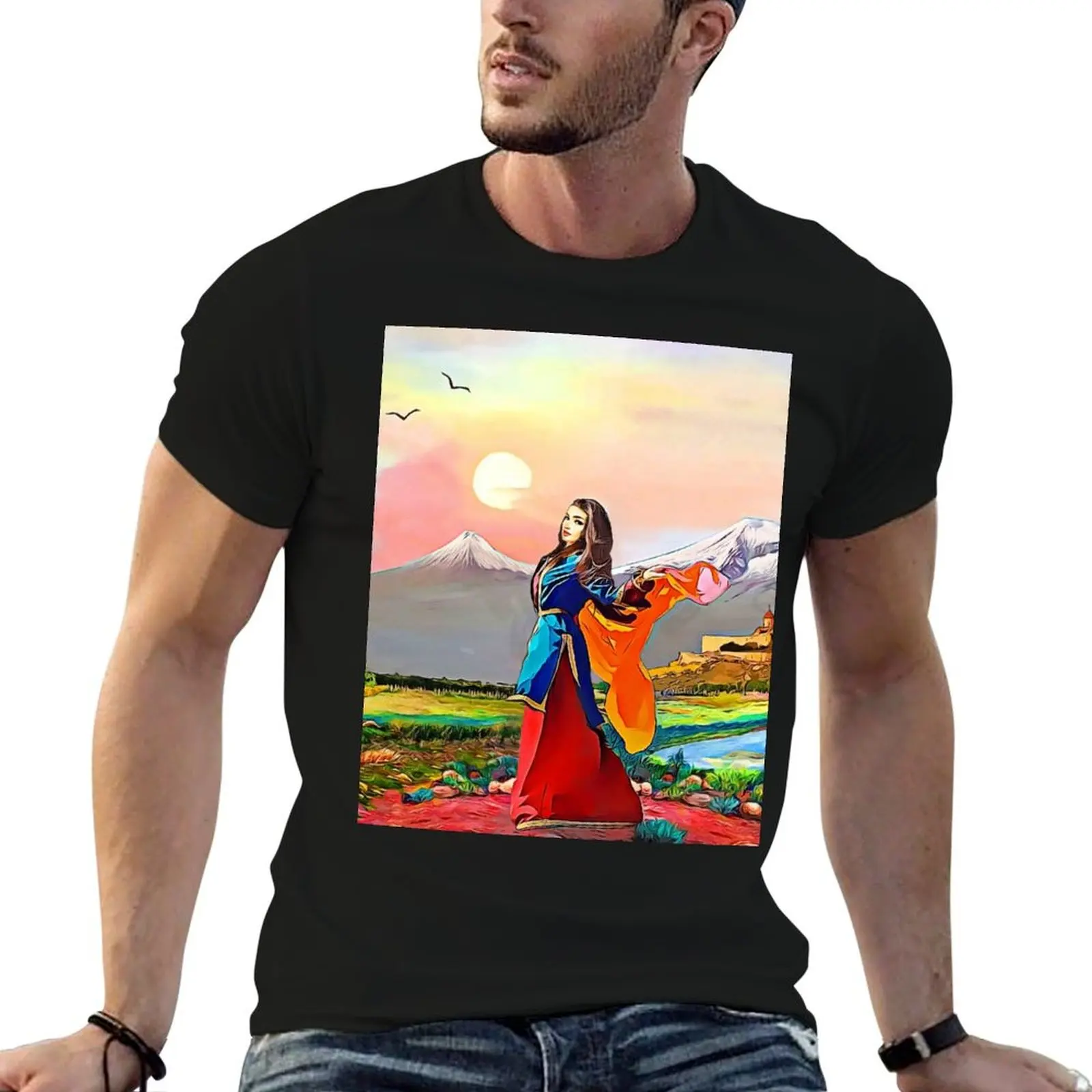 

Colors of Armenia   T-Shirt vintage shirts graphic tees vintage t shirt men