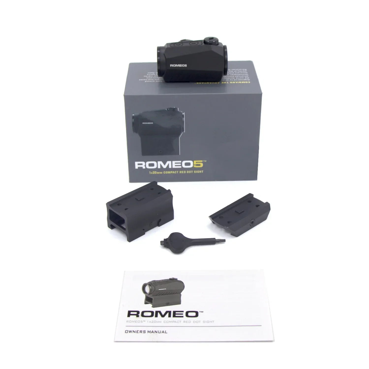 Original Romeo5 1x20 มม.2 Moa ยุทธวิธี Red Dot Sight Airsoft Riflescope ขอบเขตการล่าสัตว์ Motion Activated-SOR52001