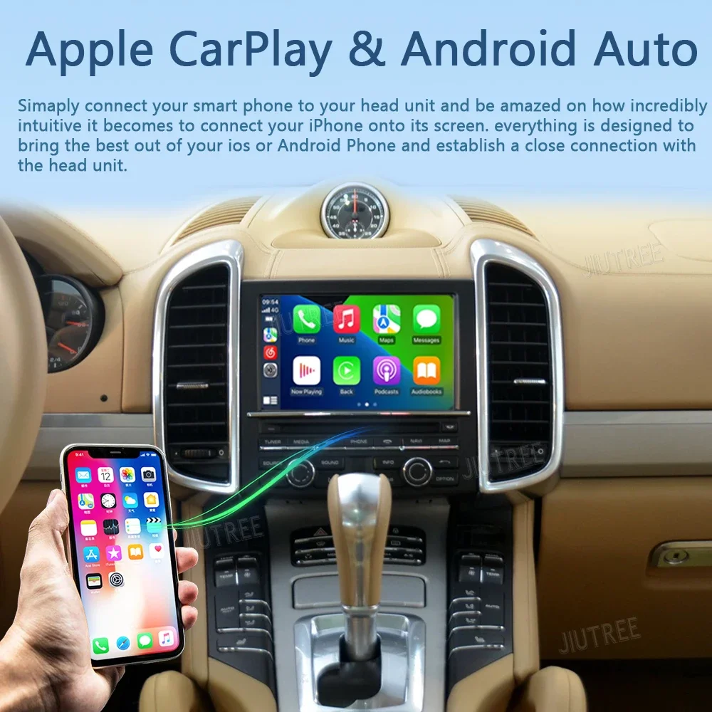 نظام لينكس لبورشه كايين 2010-2015 صندوق فك التشفير اللاسلكي CarPlay أندرويد السيارات ستيريو ترقية Oem شاشة التحديثية
