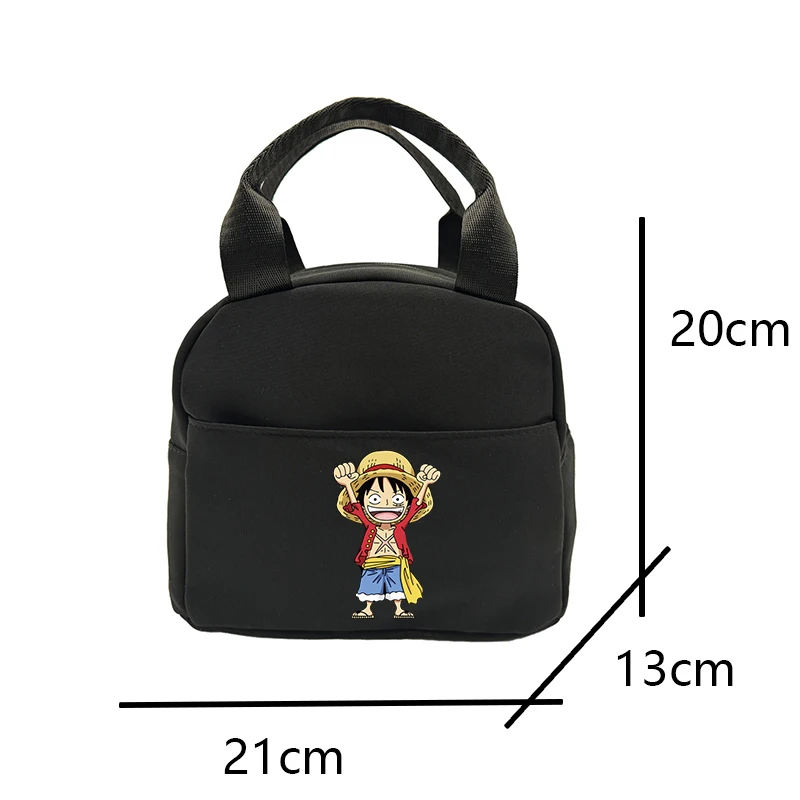 Sac à lunch isolé Anime One Piece, sac à bento isolant, sac de riz en aluminium, sac de repas, sac de glace, étudiant, adolescent