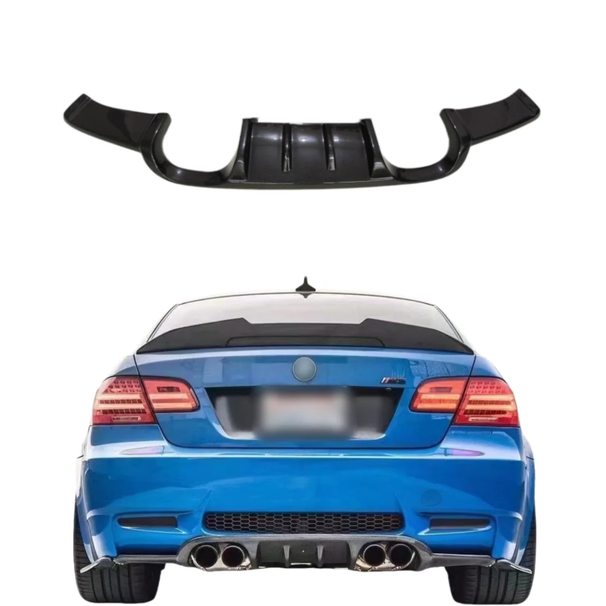 

HM Style Carbon Fiber Rear Diffuser for BMW E92 M3 2008-2013 Auto Part Rear Bumper Lip