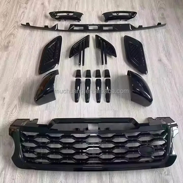 

2014-2017 for Range Rover Sport Body Kit with Full Black Trim Chrome Bumper Grille Front Rear Sport Fender Protection New Condit