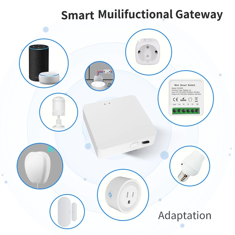 Tuya Zigbee Bluetooth Mesh Hub Multi-mode Gateway Wireless Plug in Hub Bridge Support Home Linkages Alexa Google Voice - Image 6