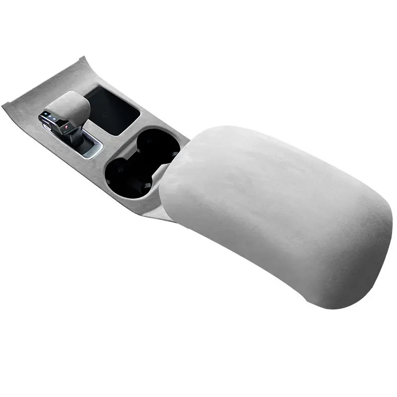 2021-2022 For Ideal One Suede Interior Decoration Sticker Handle Cover Center Console Water Cup Panel Accessory for Car Interior 2