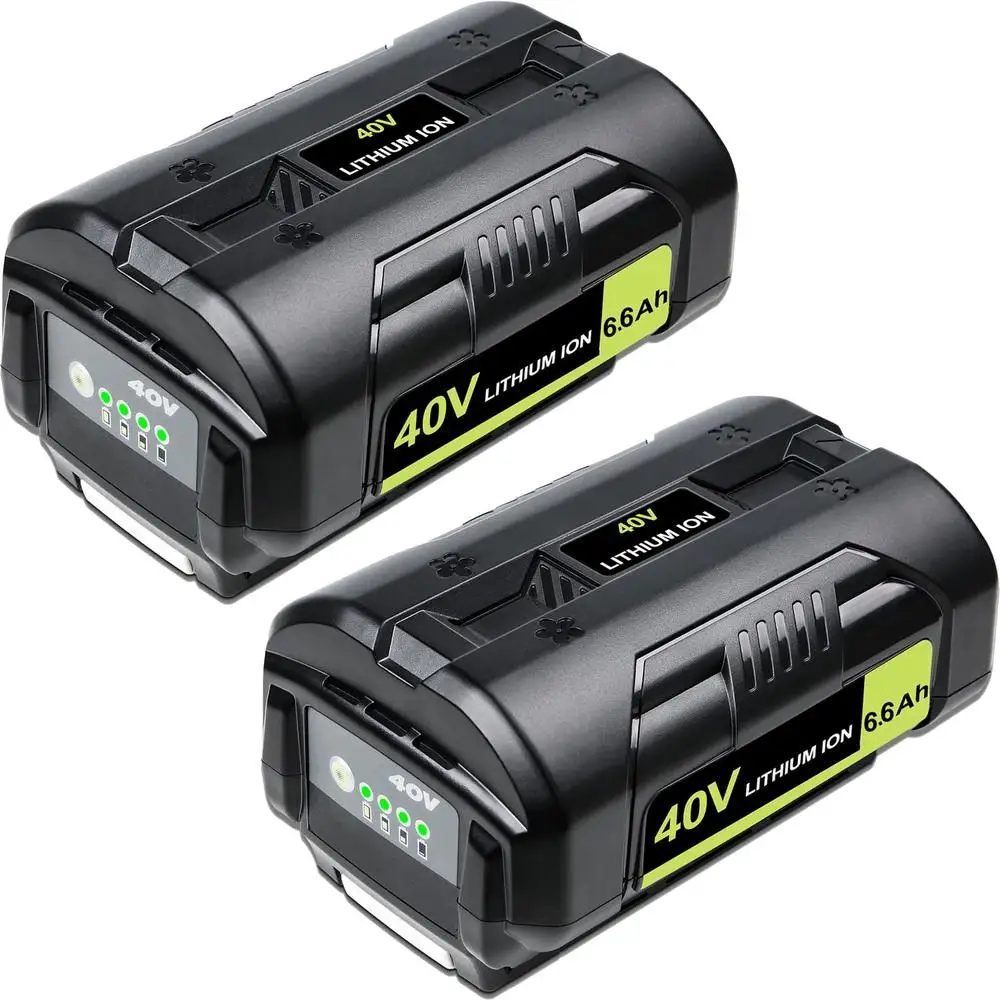 40V Replacement Lithium Ion Battery Pack Ryobi OP4040 OP4026 OP4030 OP4050 OP4060A Cordless Tools 2 Packs Long-Lasting High