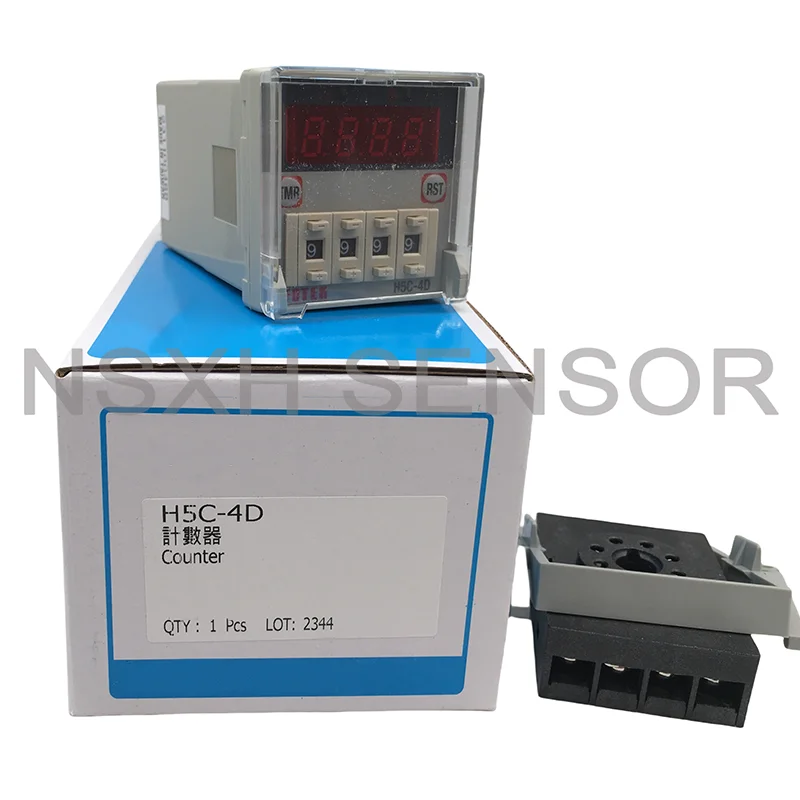 Original H5C-4D 90-250VAC 4 Digits Preset Counter