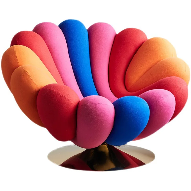

Nordic creativity, single sofa, rotating anemone chair, living room bedroom balcony, leisure lounge chair