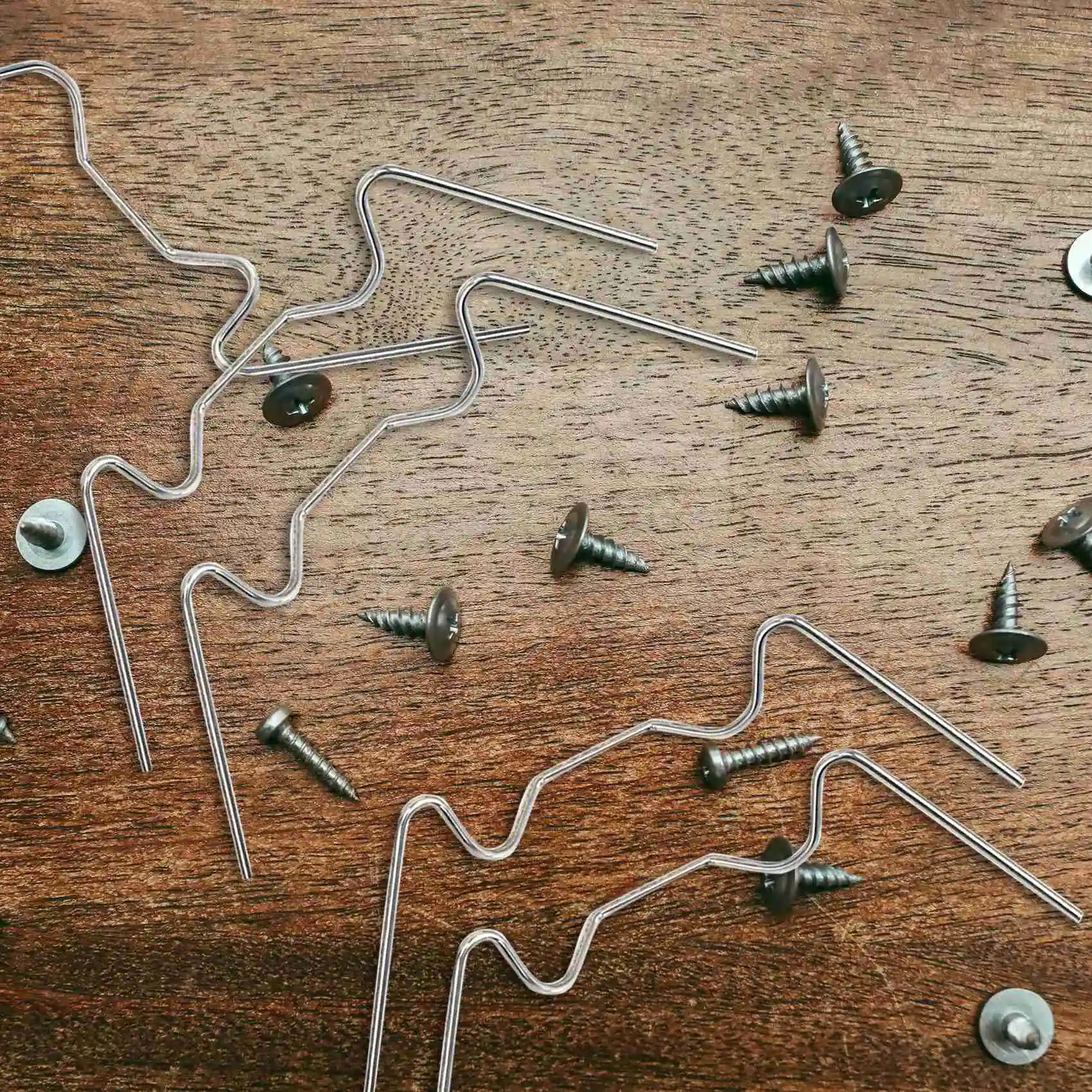 

B62B-Greenhouse Glazing Clips, Stainless Steel W Type Clips Leaf Spring Clips For Greenhouse Glass House Twin-Hall Web 100PCS