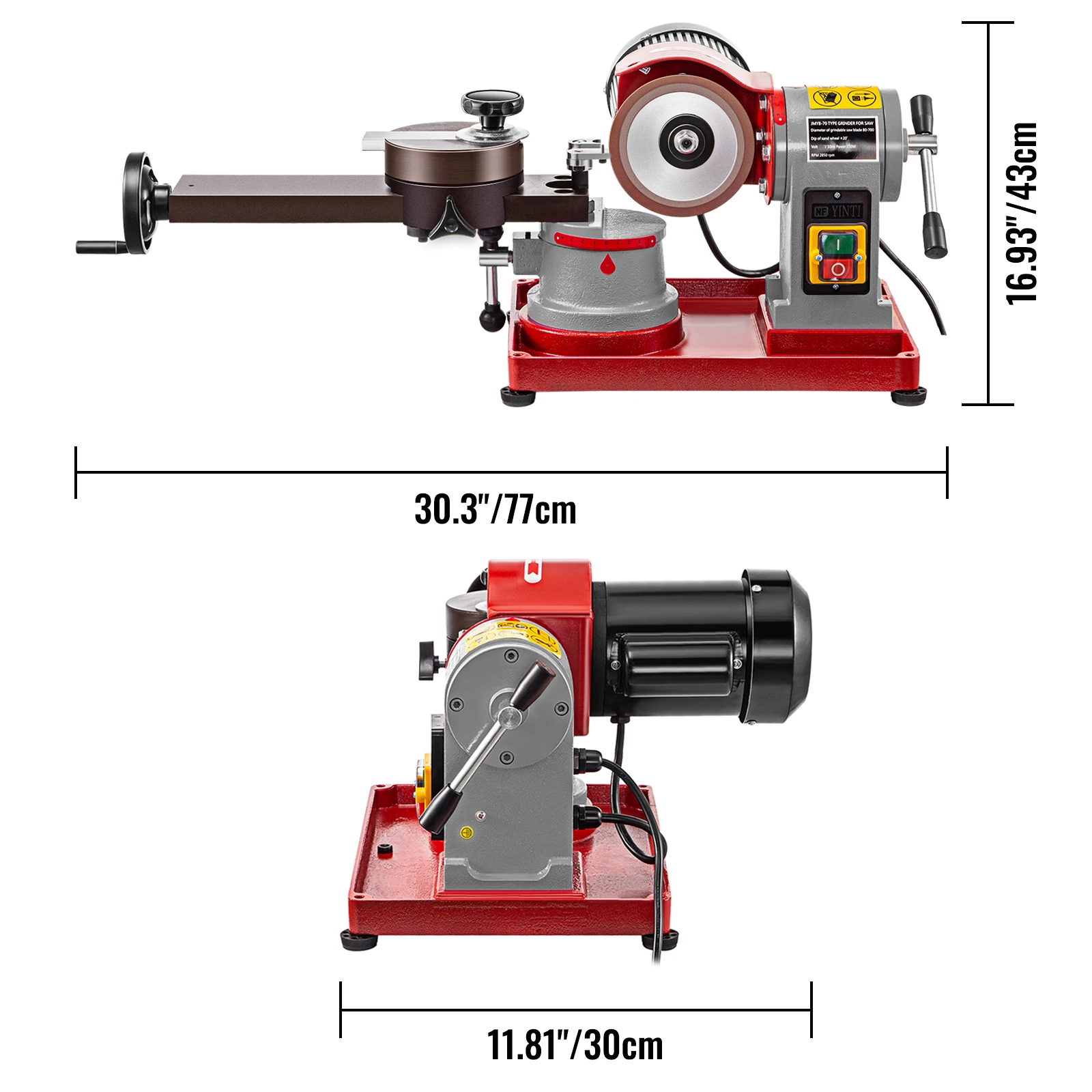 Circular Saw Blade Grinder Machine Saw Blade Sharpener Dry Grinding 370W  220V For Carbide Tipped Saw