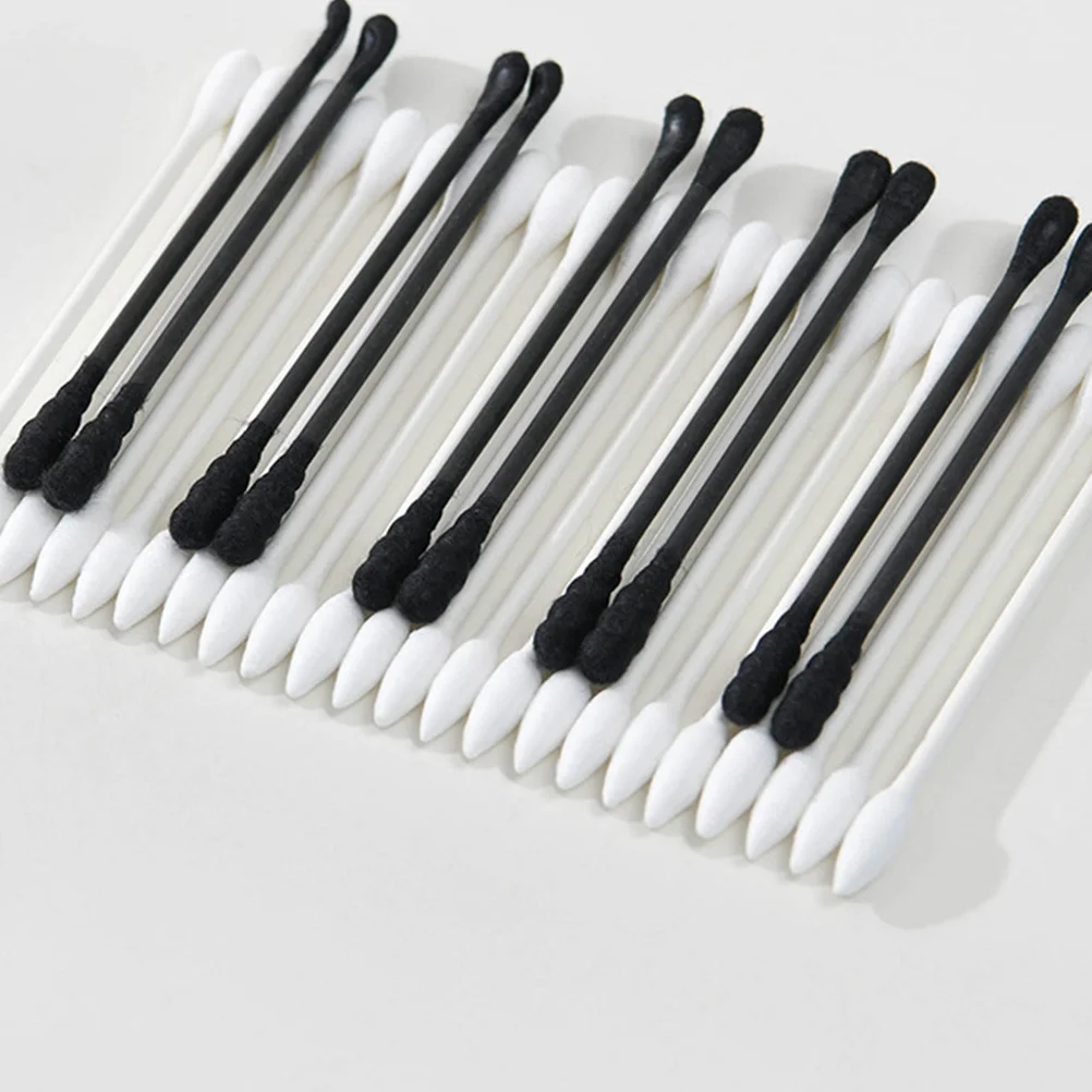 300Pcs Cotton Swabs Double Head Soft Compact Tips Makeup Cleaning Ear Care Cotton Bud Beauty Accessories Cleaning