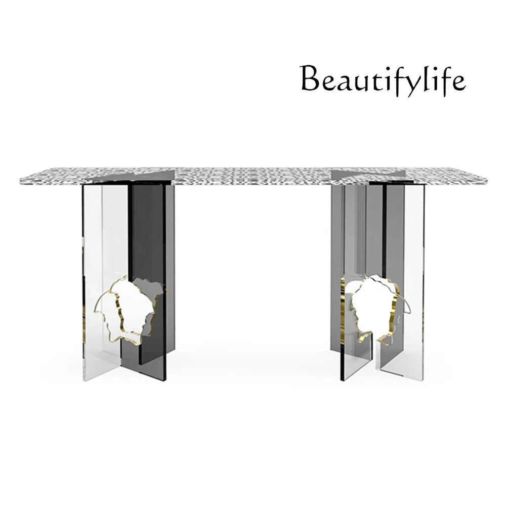 

Nordic Antique Acrylic Console Household Minimalist Decoration Table