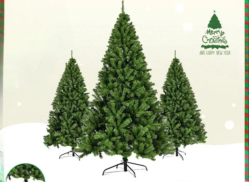 Artificial Christmas Tree Pvc Encrypted Christmas Atmosphere Home Decoration Products Christmas Tree 45Cm-270Cm Hot