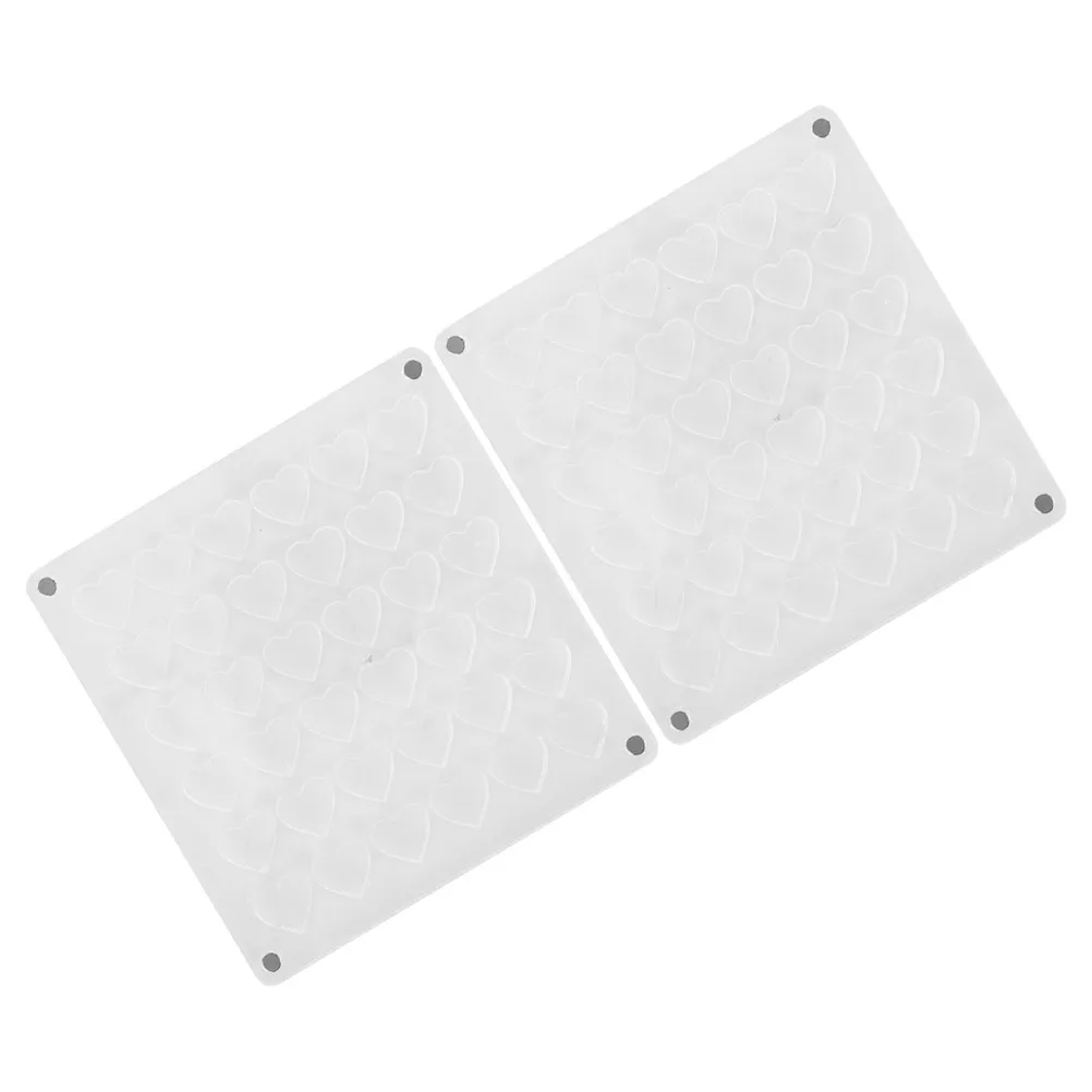 

2pcs Jewelry Boxes Transparent Acrylic Nail Charm Storage ganizer Multi Grid Storage Box ganizer Bead Box Heart Style