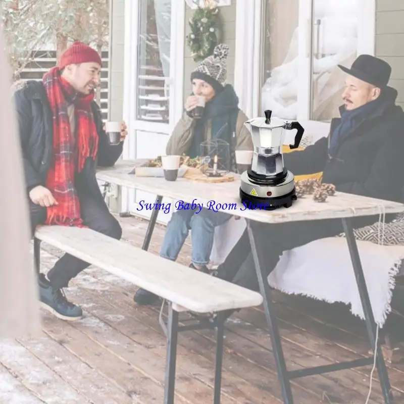 K1AD Multipul Miniature Electric Cooktop 500W da cottura singolo per il latte caffè Riscaldamento SPAZIA