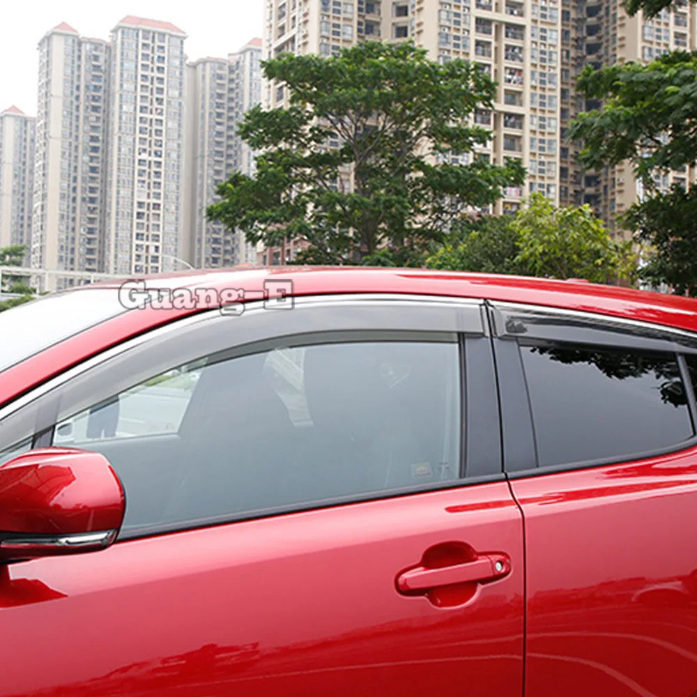 

Car Sticker Styling Cover Lamp Plastic For Toyota C-HR CHR 2017 2018 2019 2020 2021 Window Glass Wind Visor Rain/Sun Guard Vent