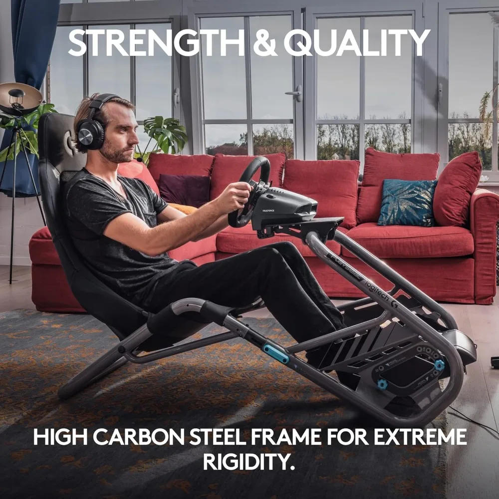 - Logitech G Edition Sim Racing Cockpit | Fully Adjustable | Supports all Direct Drive Steering Wheels | Lightweight & Robust